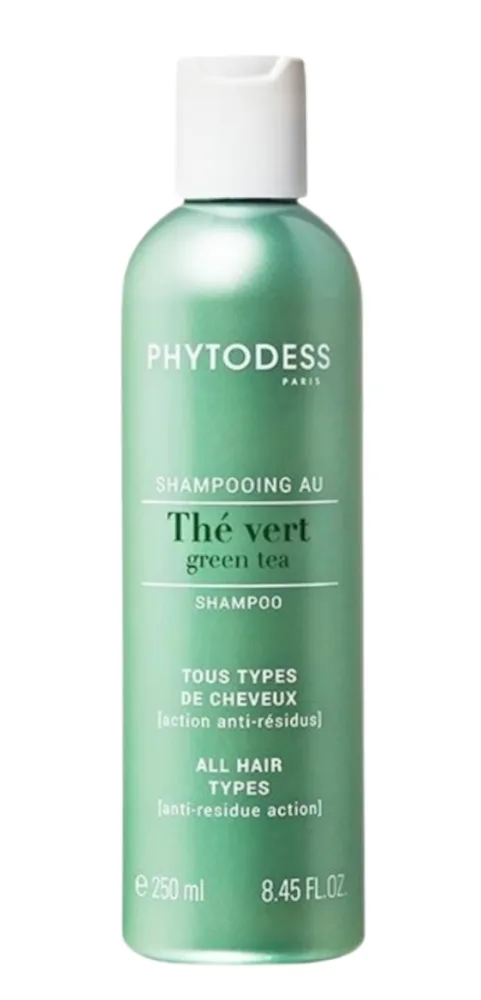 Шампунь Phytodess с зелёным чаем для глубокого очищения от остатков стайлинга и силиконов, 250 мл
