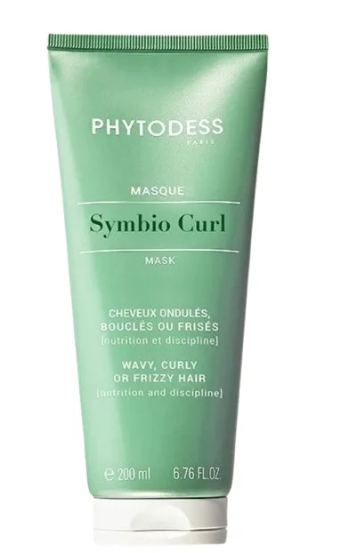 Маска для кудрявых волос Phytodess Symbio Curl, кокосовое масло, сквалан, эфиры жожоба, экстракт баобаба, 200 мл