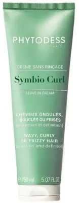Крем для волос Phytodess Symbio Curl несмываемый, чёткость локонов и защита, для кудрявых, с экстрактом баобаба и кокосом, 150 мл
