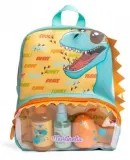 Детский набор Martinelia The Coolest Dino гель для душа 100 мл бомбочка для ванны 120 г и спрей для тела 50 мл в рюкзаке — фото 1