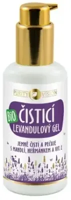 Лавандовый гель для умывания Purity Vision Bio с миндалем ромашкой и витамином E уценка 100 мл
