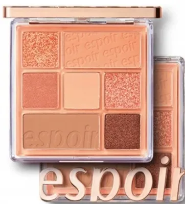 Палетка теней для век Espoir Real Eye Palette 8 оттенков персиковая