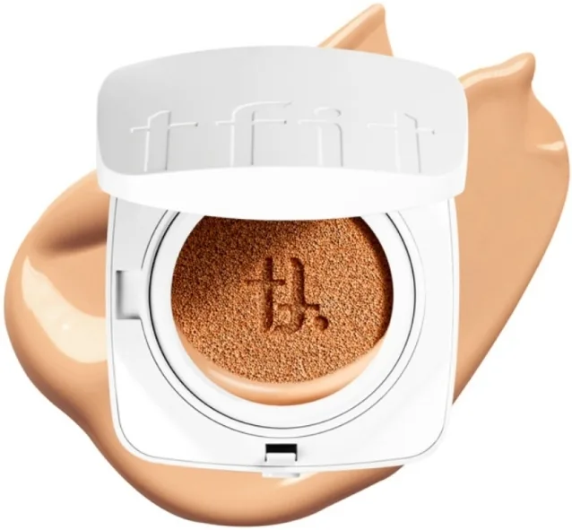 Тональное средство Tfit Layering Fit Cover Cushion Ex SPF50+ в формате кушона, матирующее, 12 г, оттенок W04 - Buff