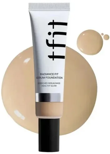 Тональная основа-сыворотка Tfit Radiance Fit Serum Foundation сияющая, 30 г, оттенок W02 - Almond Butter