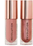 Набор блесков для губ Makeup Revolution All About The Pout мерцающий и объемный блеск уценка — фото 3