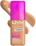 NYX Professional Makeup Podkład do twarzy - Тональный флюид NYX Professional Make Em Wonder Soft Matte матирующий стойкий, 30 мл, оттенок 17 - Medium Olive — фото 1