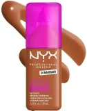 NYX Professional Makeup Podkład do twarzy - Тональный флюид NYX Professional Make Em Wonder Soft Matte матирующий стойкий, 30 мл, оттенок 34 - Mahogany — фото 1