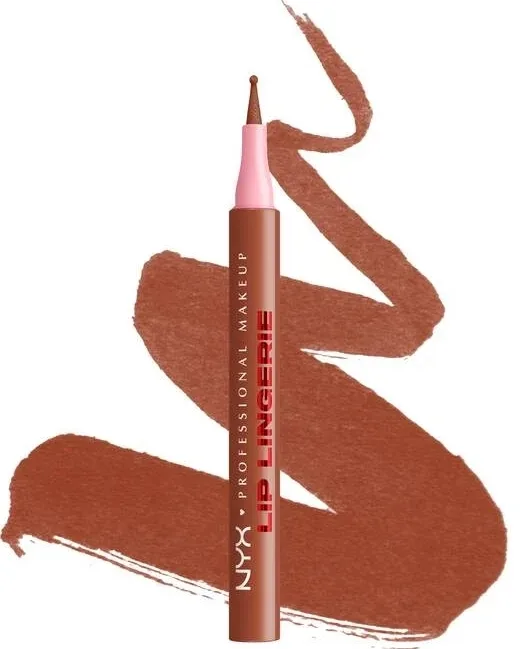 NYX Professional Makeup Konturówka do ust - Лайнер для губ NYX Professional Lip Lingerie Liner Stain контурный, водостойкий, 1 мл, оттенок Naughty Nude (Warm Nude)