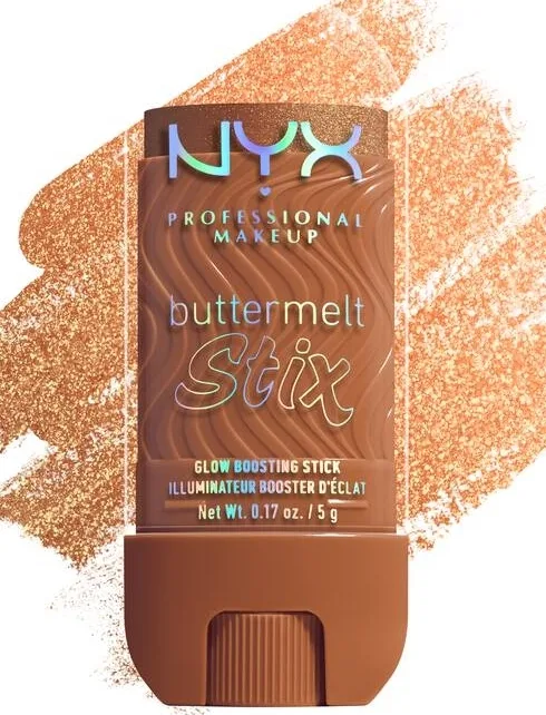 NYX Professional Makeup Rozświetlacz w sztyfcie - Хайлайтер для лица NYX Buttermelt Stix в стике, оттенок Melt You Later