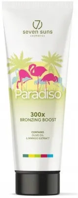 Бронзатор для солярия 7Suns Paradiso 300X Bronzing Boost с белыми бронзаторами 250 мл