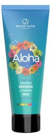 Крем-ускоритель загара для солярия 7Suns Aloha Bronzer 100X с бронзаторами 250 мл