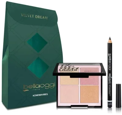 Набор для макияжа Bellaoggi Cinema Vibes Mini Kit хайлайтер 13 г и карандаш для контура глаз 1,1 г