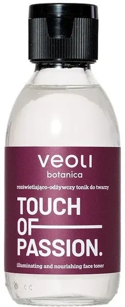 Тоник для лица Veoli Botanica Touch Of Passion увлажняющий, с эффектом сияния, 150 мл