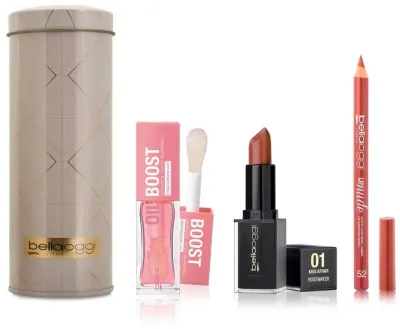 Набор для макияжа губ Bellaoggi Lips On Top масло для губ 5.3 мл помада 4 мл и карандаш для губ
