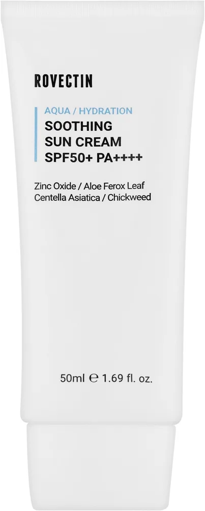 Солнцезащитный крем Rovectin Aqua Soothing Sun SPF50+ PA++++ увлажняющий 50 мл