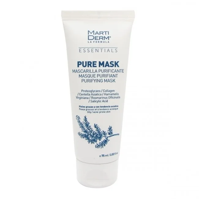 Очищающая масляная маска для лица MartiDerm Essentials Pure-Mask для проблемной кожи, 75 мл, Испания