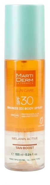 Спрей для тела MartiDerm Sun Care Bronze D SPF 30 двухфазный для загара 155 мл