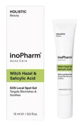 Точечный гель для лица InoPharm Acne Care для проблемной кожи с гамамелисом и салициловой кислотой 15 мл