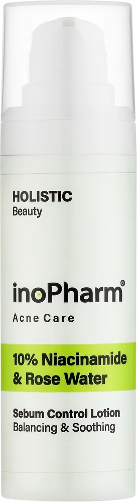 Лосьон для лица InoPharm Holistic Beauty Acne Care с ниацинамидом 10% и розовой водой 30 мл