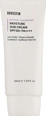Солнцезащитный крем Rovectin Intense Moisture Sun SPF50+ для лица увлажняющий 50 мл