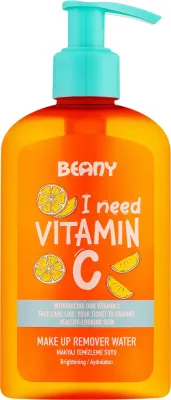 Мицеллярная вода Beany Make Up Remover Water с витамином C, для снятия макияжа, 225 мл