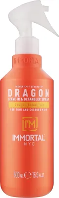 Immortal Infuse Dragon Blood — несмываемый спрей для волос с экстрактом драконьей крови и бетаином, 500 мл