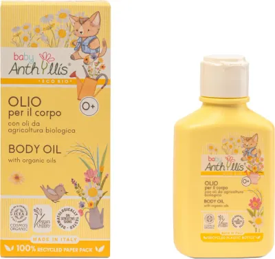 Масло для тела детское Baby Anthyllis Body Oil с органическими маслами для массажа 100 мл