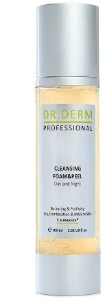 Dr. Derm Dr. Derm Cleansing Foam & Peel - Пенка-пилинг для лица Cleansing Foam & Peel, 100 мл
