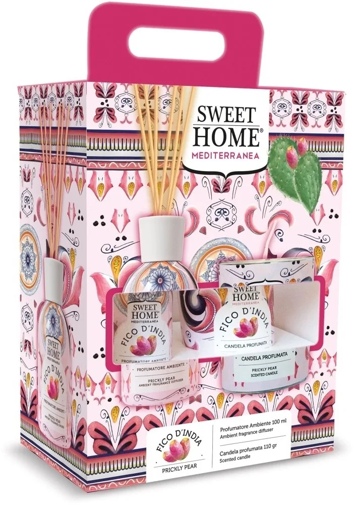Набор Sweet Home Collection Prickly Pear ароматический диффузор 100 мл и ароматическая свеча 110 г