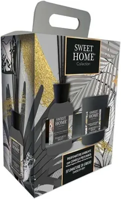 Набор Sweet Home Collection Shades of Grey ароматический диффузор 100 мл и ароматическая свеча 110 г