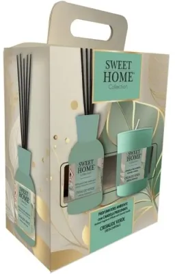 Набор Sweet Home Collection Green Chrysalis ароматический диффузор 100 мл и ароматическая свеча 110 г