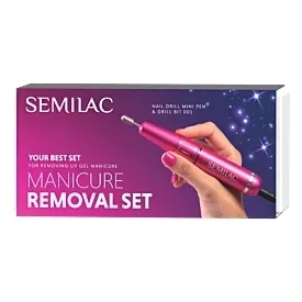 Набор Semilac Manicure Removal мини-аппарат для маникюра и цилиндрическая насадка