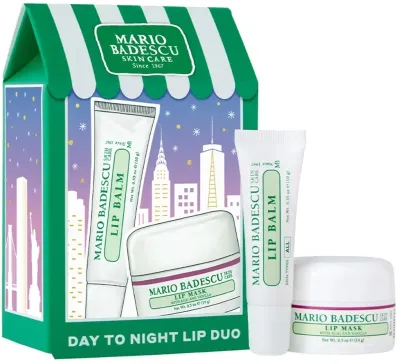 Набор Mario Badescu Day To Night бальзам для губ 10 г и маска для губ с асаи и ванилью 14 г