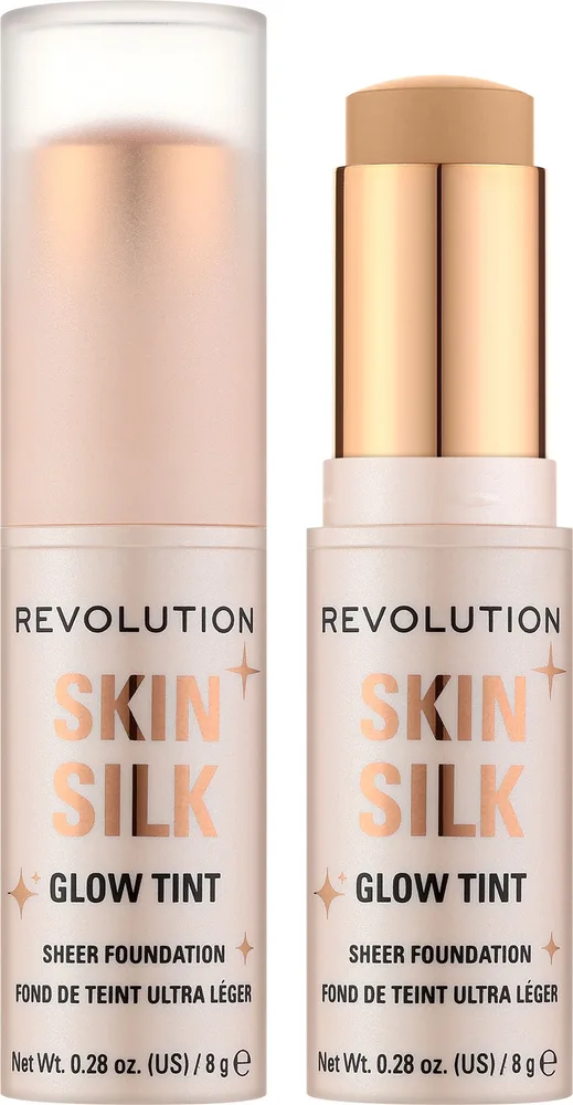 Тональный стик Makeup Revolution Skin Silk Glow Tint Sheer сияющий, 8 г, оттенок Medium Tan Warm