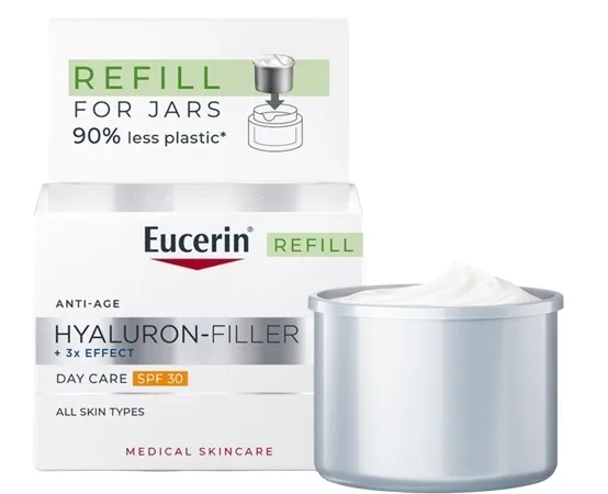 Крем для лица Eucerin Hyaluron-Filler дневной от морщин SPF 30 сменный блок 50 мл