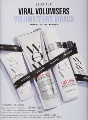 Набор для волос Color WOW Viral Volumisers спрей шампунь кондиционер и пена для объема волос 50+250+75+195 мл