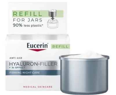 Крем для лица Eucerin Hyaluron-Filler ночной для тонуса сменный блок 50 мл