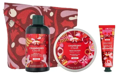 Набор The Body Shop Cranberry Crush гель для душа 250 мл масло для тела 200 мл и крем для рук 30 мл