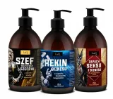 Набор мужских гелей для душа LaQ Premium Boss of All Bosses Rekin Business и Doberman 3 шт по 500 мл — фото 2
