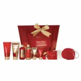 Набор Parisax Beauty Winter Blossom лосьон 95 мл скраб 95 мл гель 100 мл пена 100 мл крем для рук 30 мл лосьон 30 мл бальзам для губ 10 г мыло 50 г и мочалка — фото 1