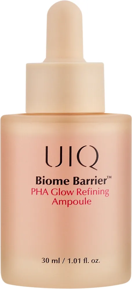 Ампула для лица UIQ Biome Barrier PHA Glow Refining отшелушивающая, с PHA-кислотой, 30 мл