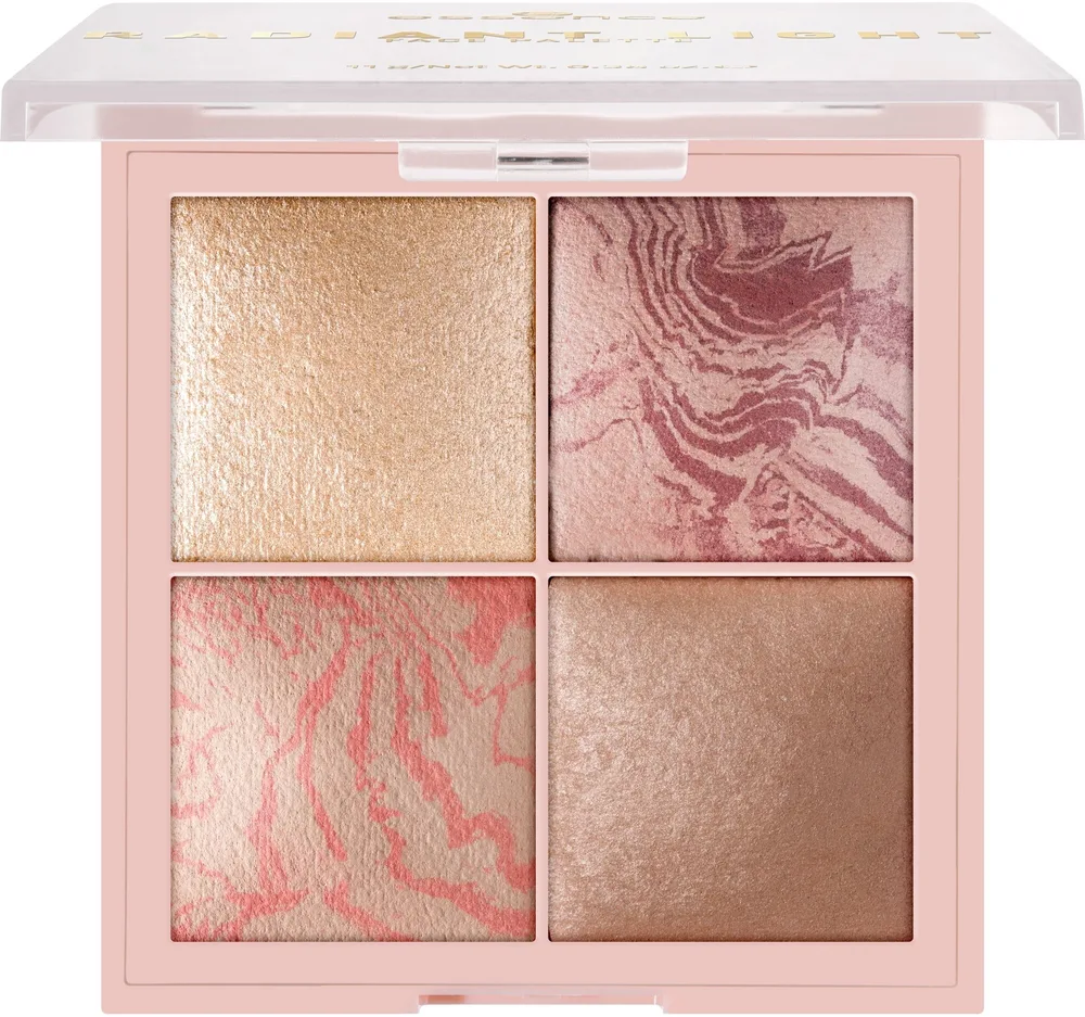 Палетка для макияжа лица Essence Radiant Light Face Palette 4 в 1, оттенок 10 - Glow Icon