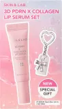 Набор для губ Skin&Lab 3D PDRN & Collagen сыворотка для губ с маслом жожоба и ши и брелок 10 г — фото 1