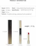 Помада для губ Derol 2-in-1 Lipstick / Lip Liner с карандашом-контуром, 2 в 1, 3 г, оттенок 10 — фото 3