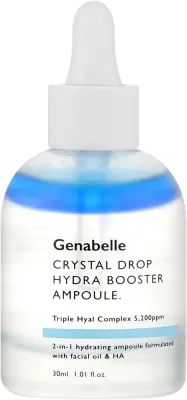 Ампула для лица Genabelle Crystal Drop Hydra Booster интенсивно увлажняющая, двухфазная, 30 мл