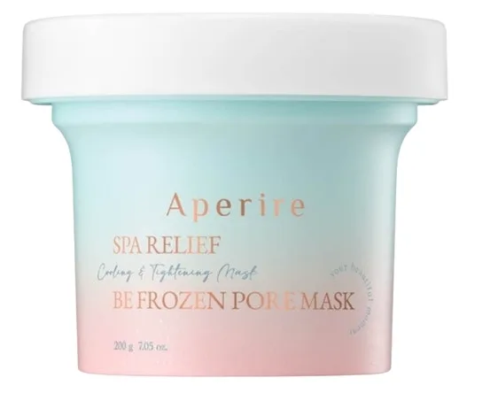 Охлаждающая глиняная маска для лица Aperire Be Frozen Pore Mask с центеллой и ледниковой глиной, 120 г