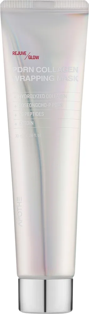 Коллагеновая маска-плёнка для лица с PDRN и пептидами Apothe Rejuveglow PDRN Collagen Wrapping Mask