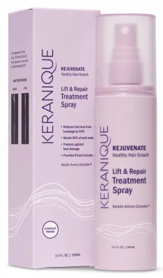Keranique Lift & Repair Hair Treatment Spray — термоактивный спрей для объёма и восстановления волос с кератином, 100 мл