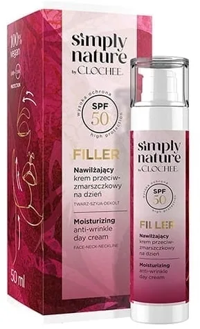 Крем для лица Clochee Simply Nature Filler дневной увлажняющий SPF 50 50 мл