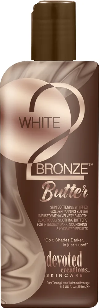 Крем-баттер для солярия Devoted Creations White 2 Bronze Butter с 6 маслами 251 мл